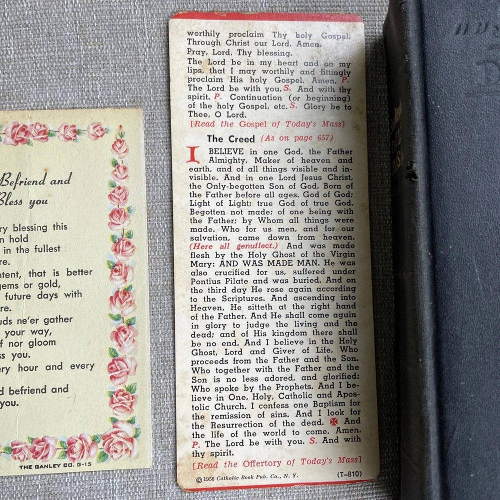 Saint Joseph Daily Missal 1956 Catholic Prayer Book Confraternity Revised Editio